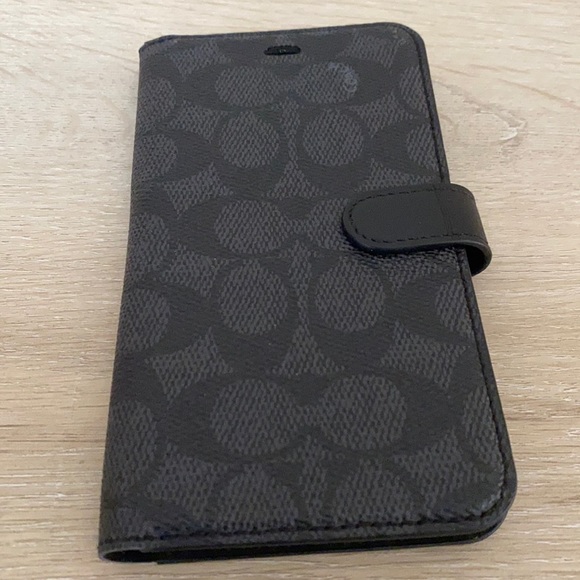 Coach iPhone 11 case black logo